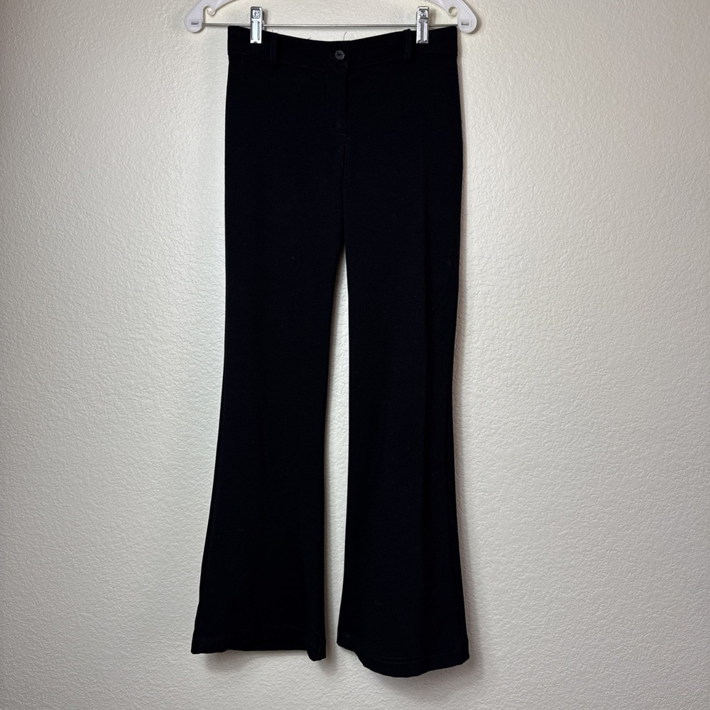 Vintage Y2K Sele Black High Waisted Flare Leg Trousers Pants Small Made in USA